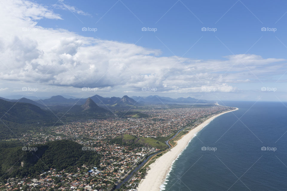 Itaipuacu beach in Rio de Janeiro Brazil.