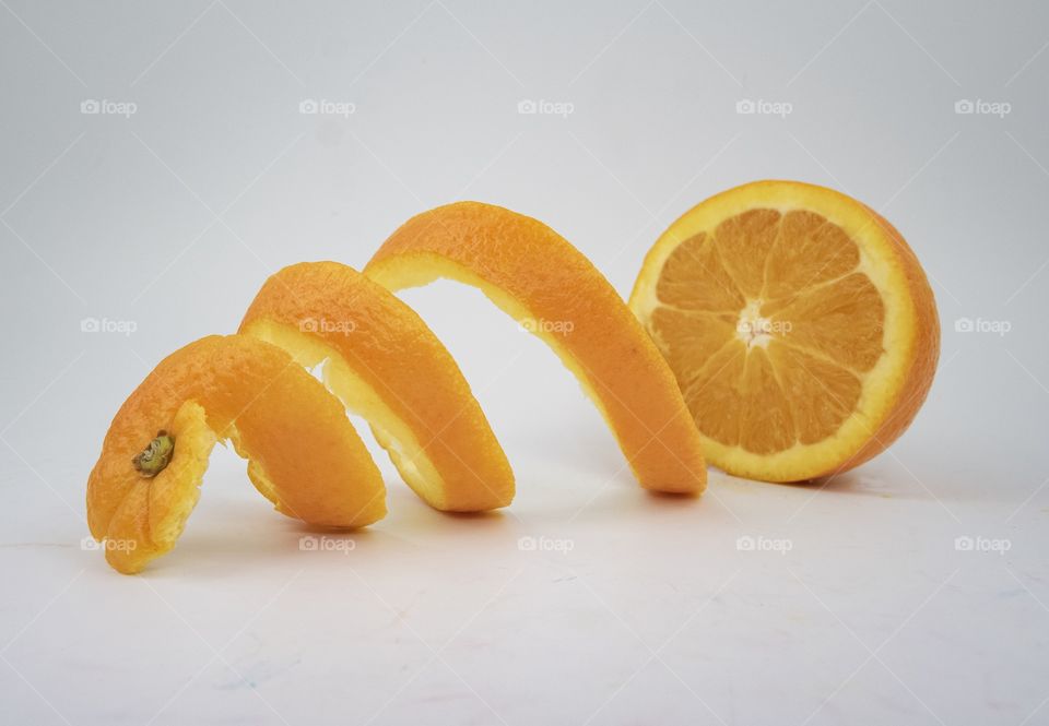 Delicious Vitamin C orange fruit background