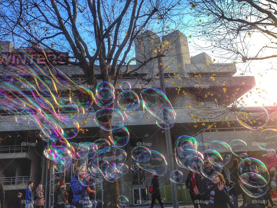 Bubbles in the air