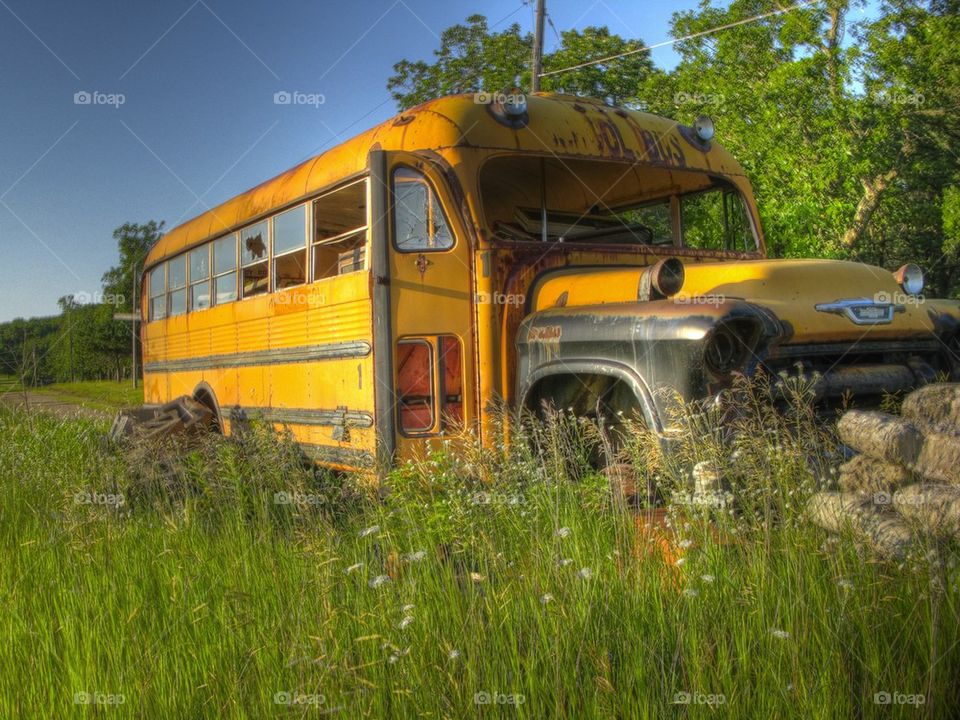Old school bus