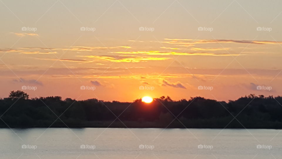 Sunrise At Kitchen Lake, Oklahoma City, Ok