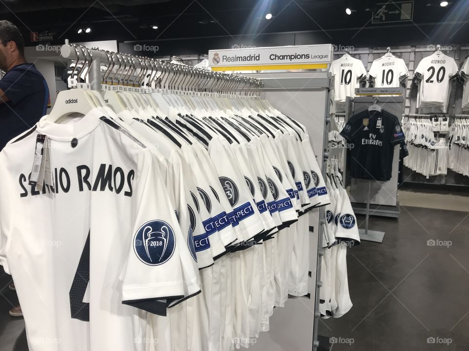 Official t-shirts of Real Madrid