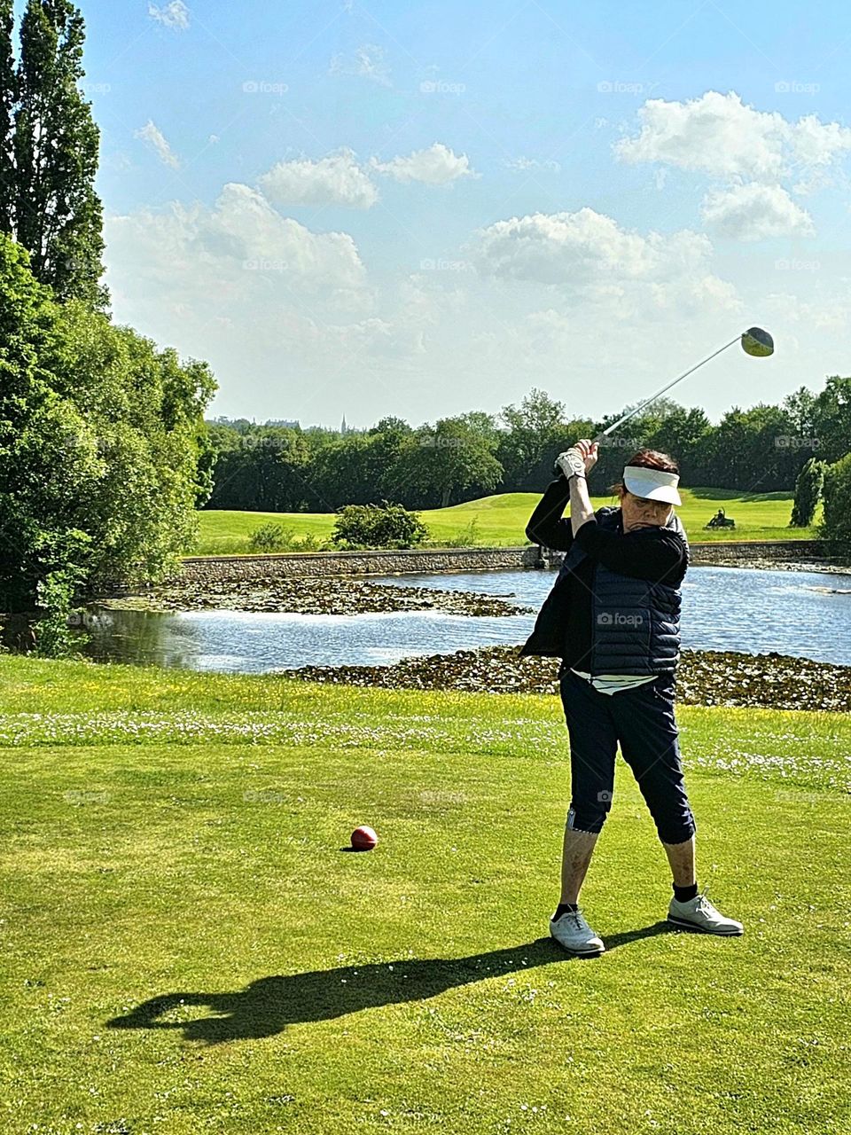 swinging in Sablé 's golf