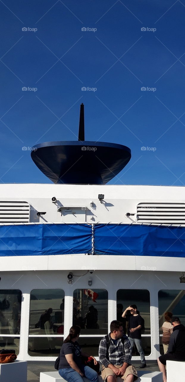 on the ferry to Vancouver