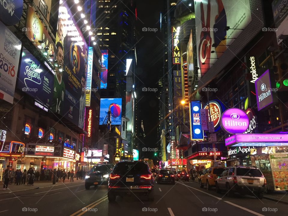 New York City at midnight