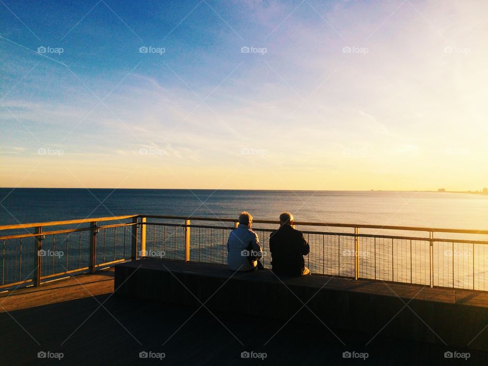 Forever together. Was watching the old couple while they were watching the best sunset I've ever seen. 