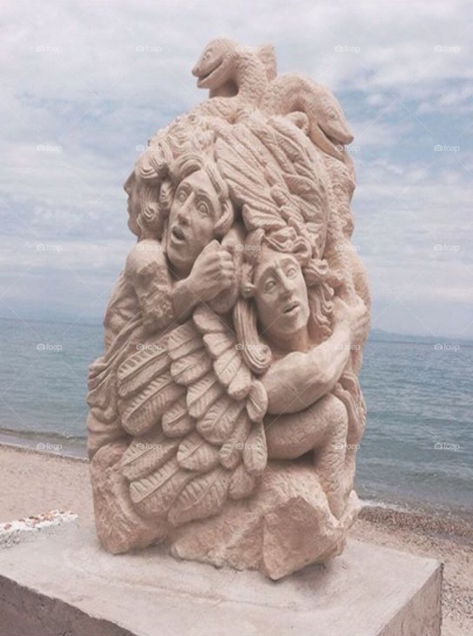 Greece is full of surprises - you can hear this statue scream