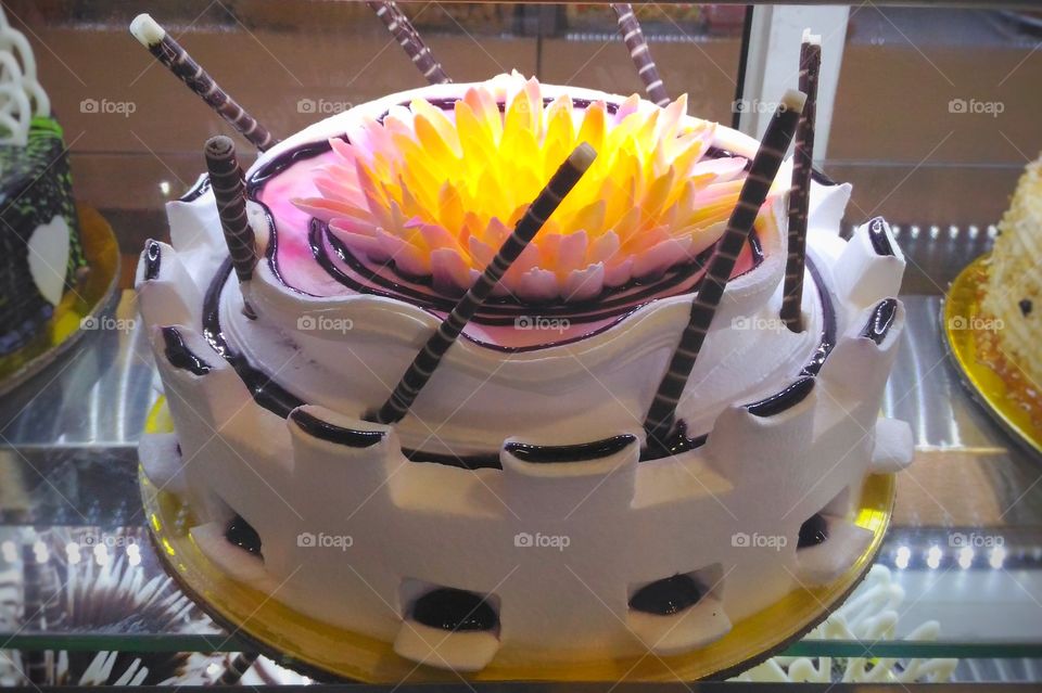 Delicious birthday cake