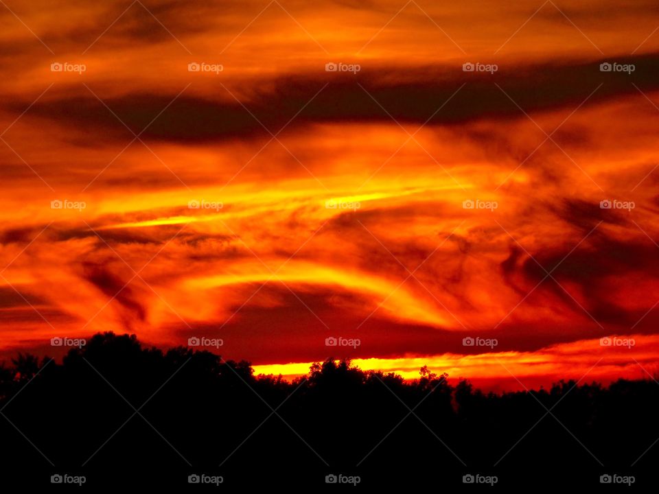 Amazing sky at sunset