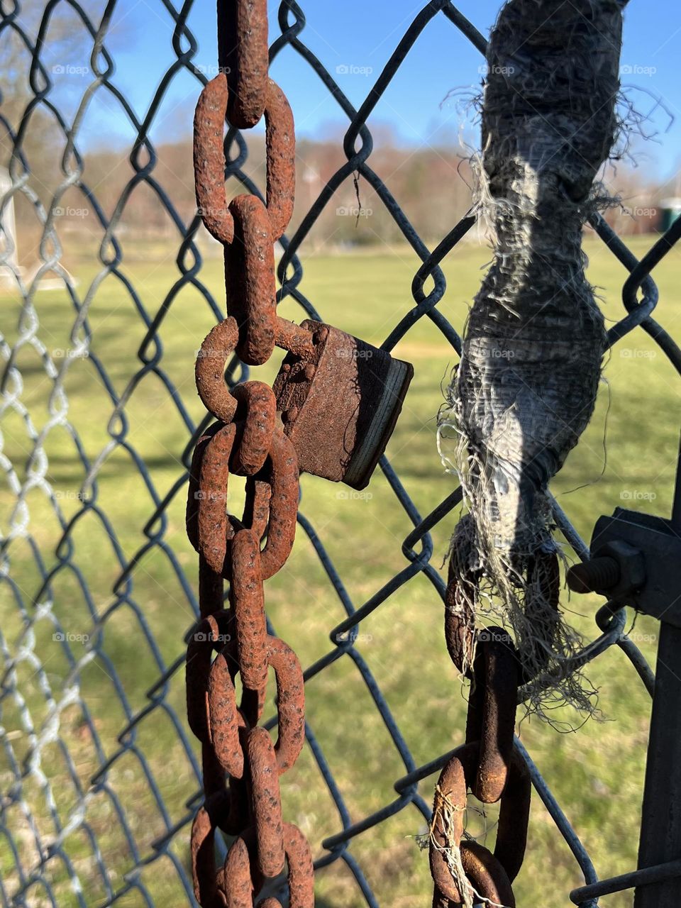 Chain link fence
