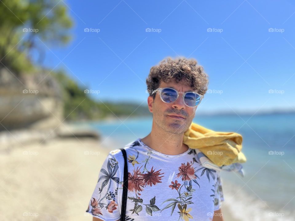 Portrait by the beach