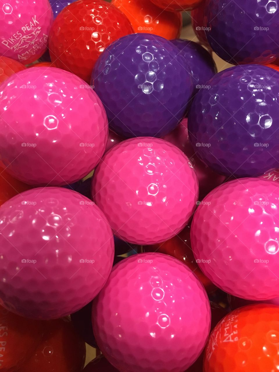Pink souvenir golf balls