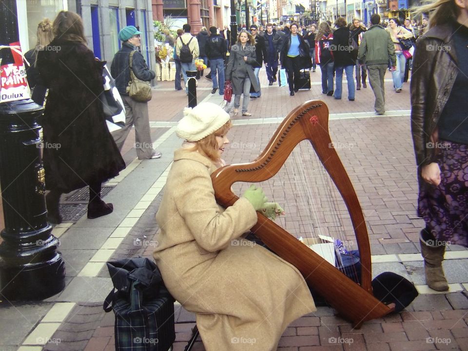 Harpist Dublin Ireland