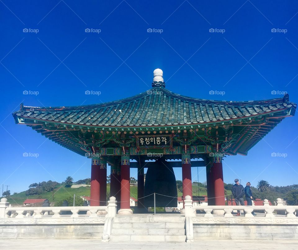 Korean Friendship Bell in San Pedro, California 