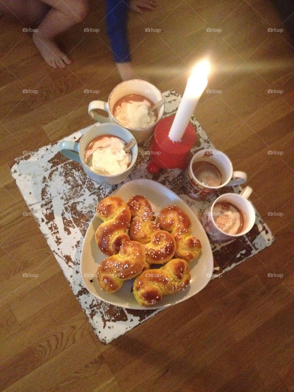 cakes candle luciabreakfast by liselott