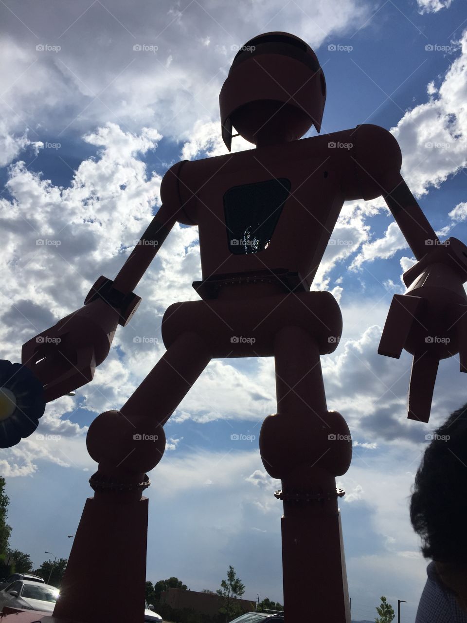 Robot silhouette 