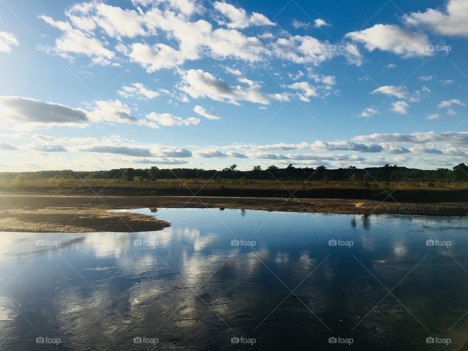 Reflection - Red Cedar River - Wisconsin, USA