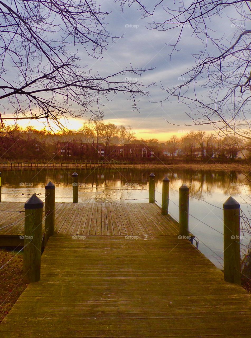 Sunset pond