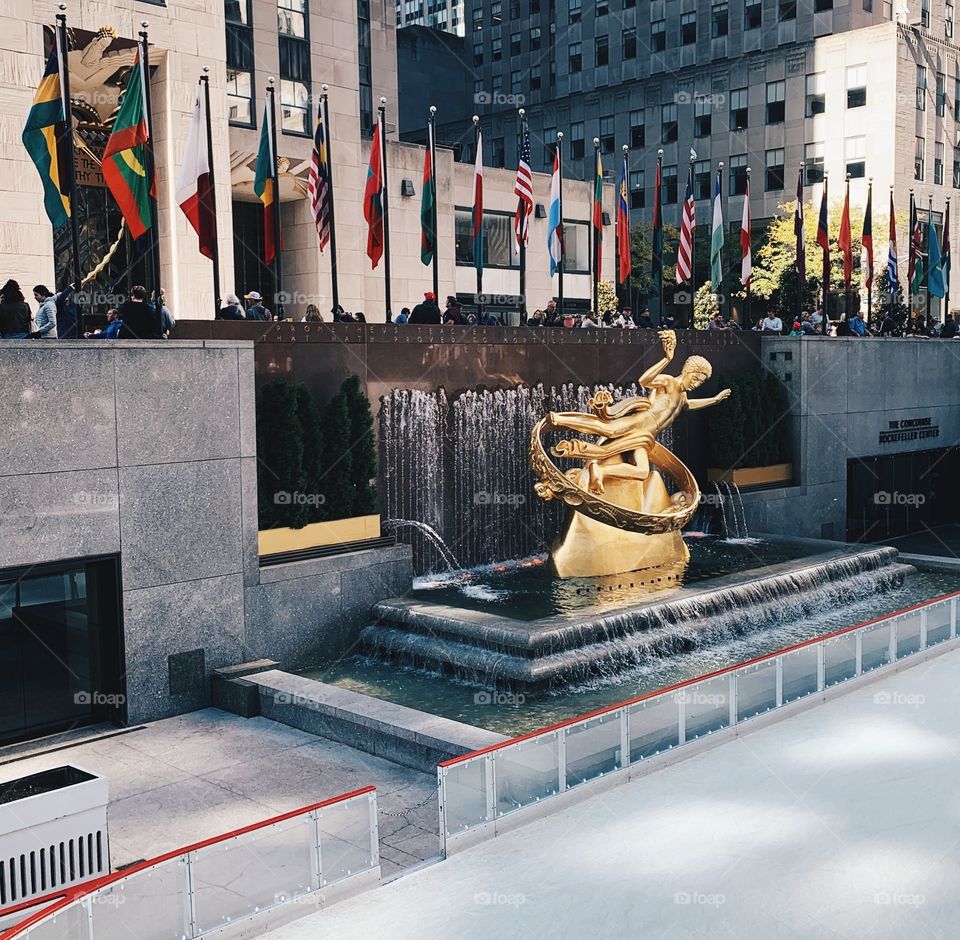 Ice Skating Rink at the Rockefeller Center 