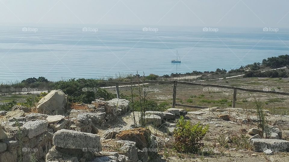 visuale mare da Eraclea Minoa