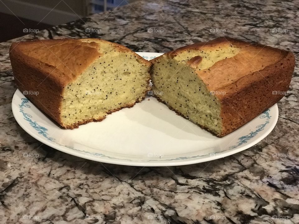 Lemon poppyseed bread/cake. 