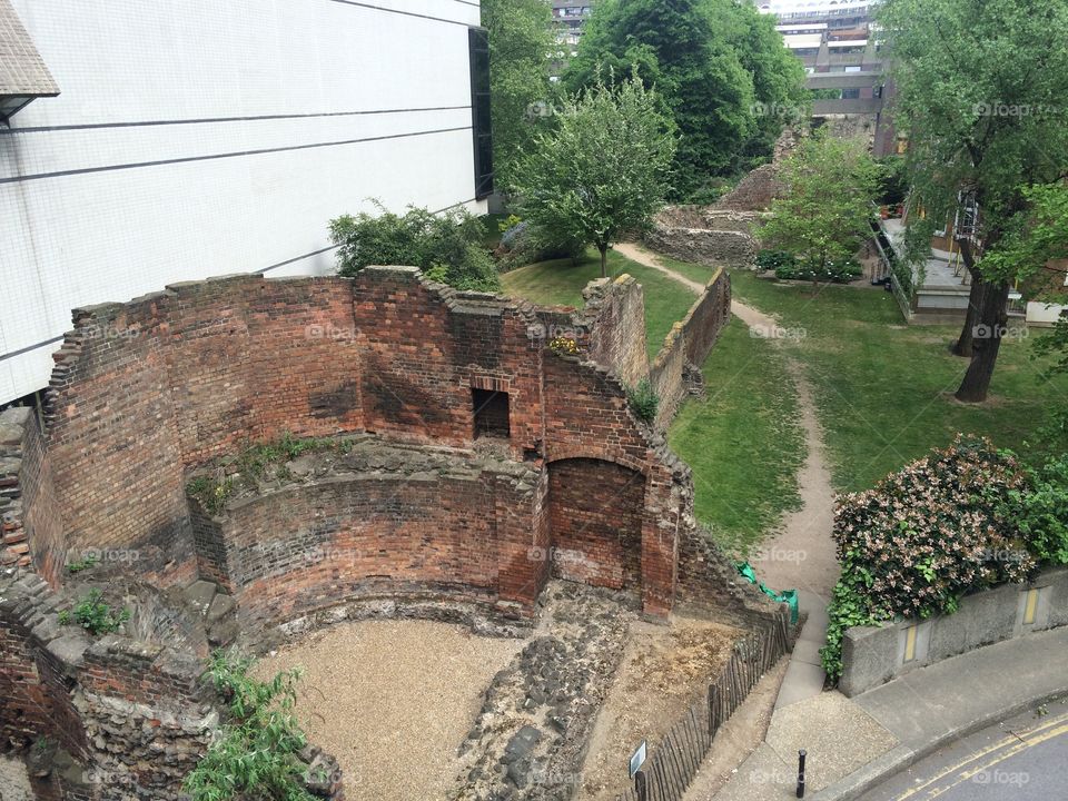 Old London City Wall