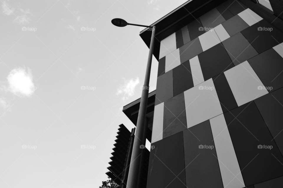 black and white architecture