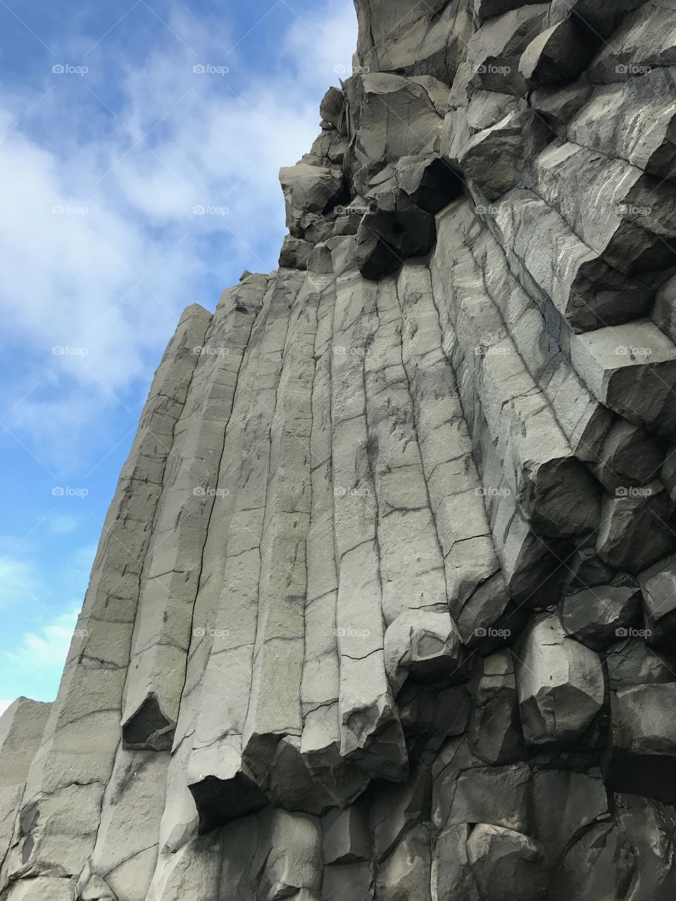 Basalt columns in Iceland 