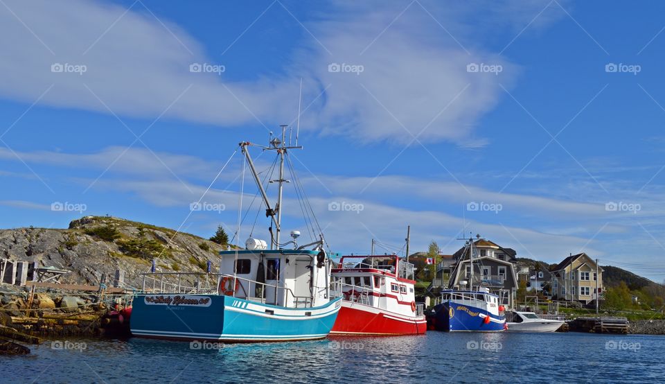 Fishing boats in Brigus, Newfoundland