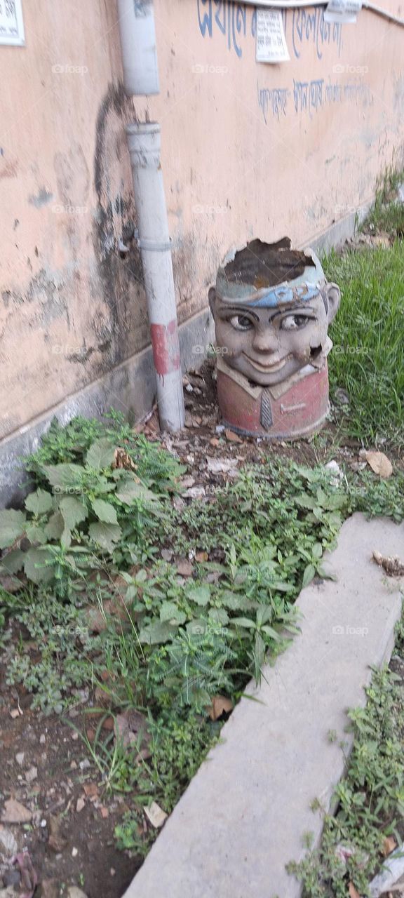 The boy is ready to eat.