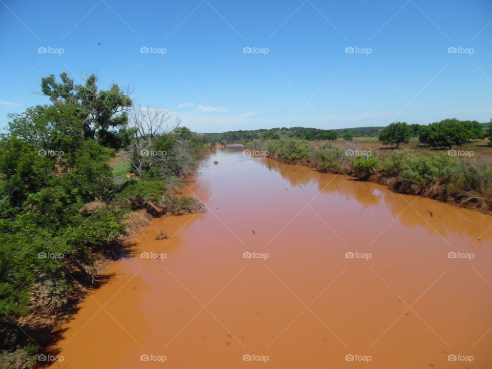 Brazos river. this river feeds possom kingdom lake