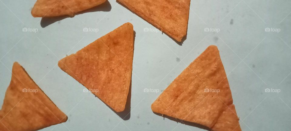 Beautiful triangle 📐▶️ shape Bingo in yummy 😋 taste. crunchy snack.