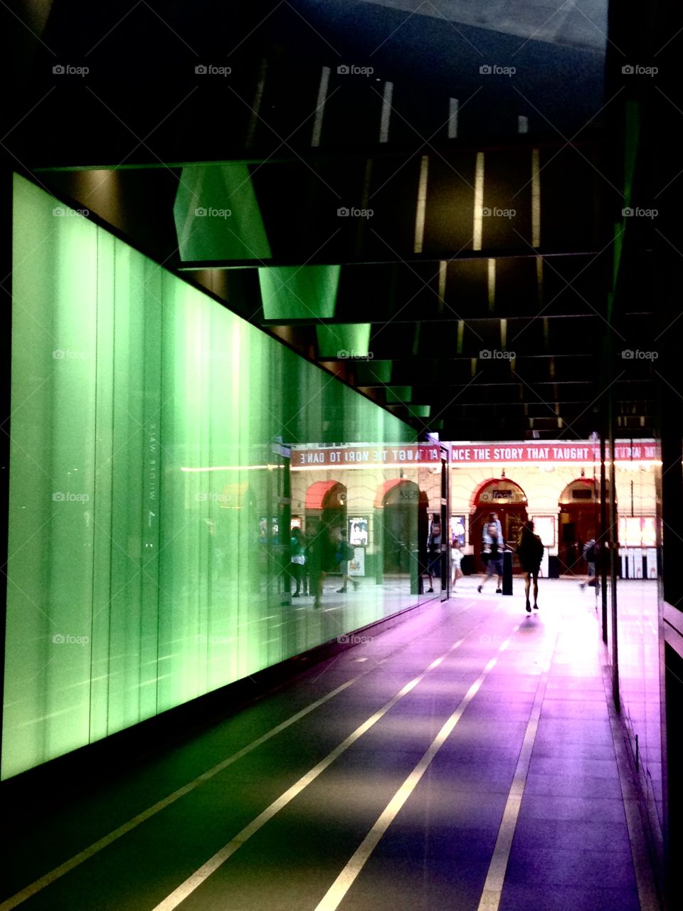 A cool mirrored walkway in Piccadilly, London