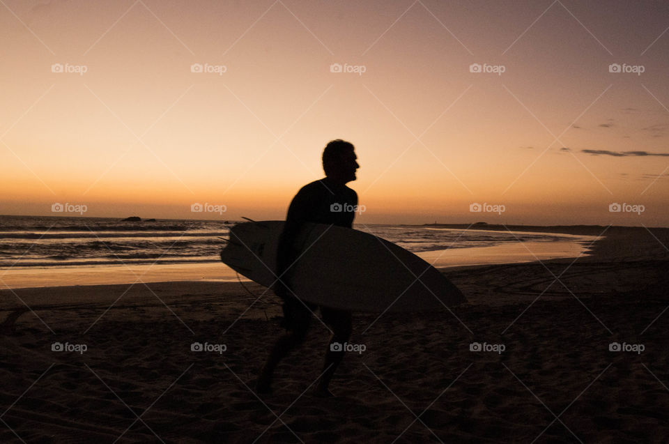 surfers silhouette