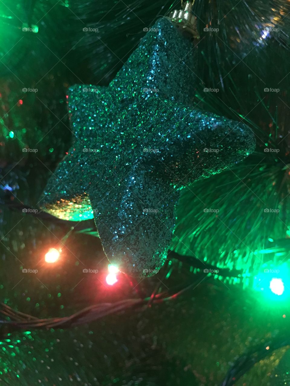 Starry christmas decoration