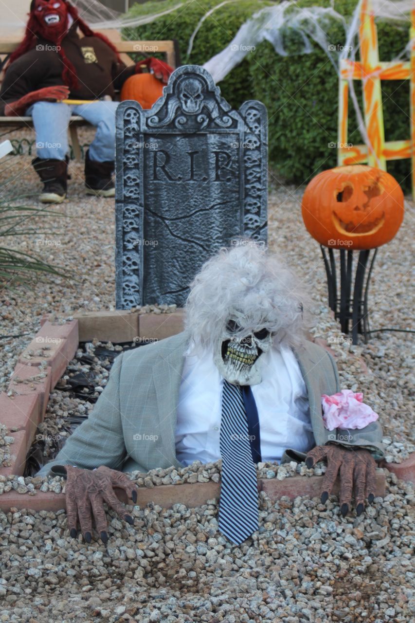 Climbing out of the grave 
