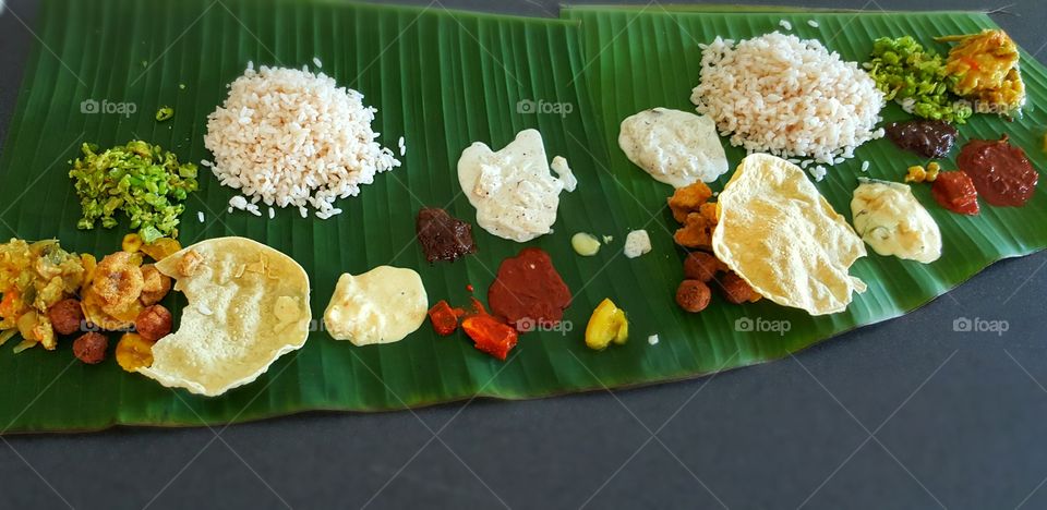 Traditional Malayalee Onam Sadya