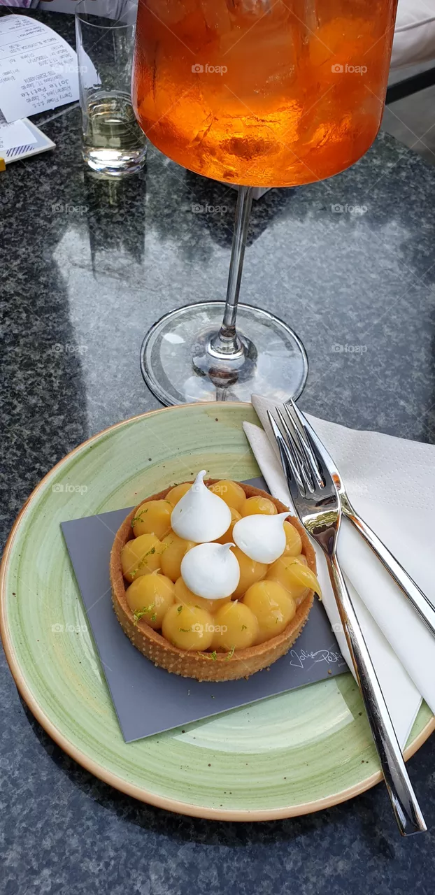 dessert and aperol