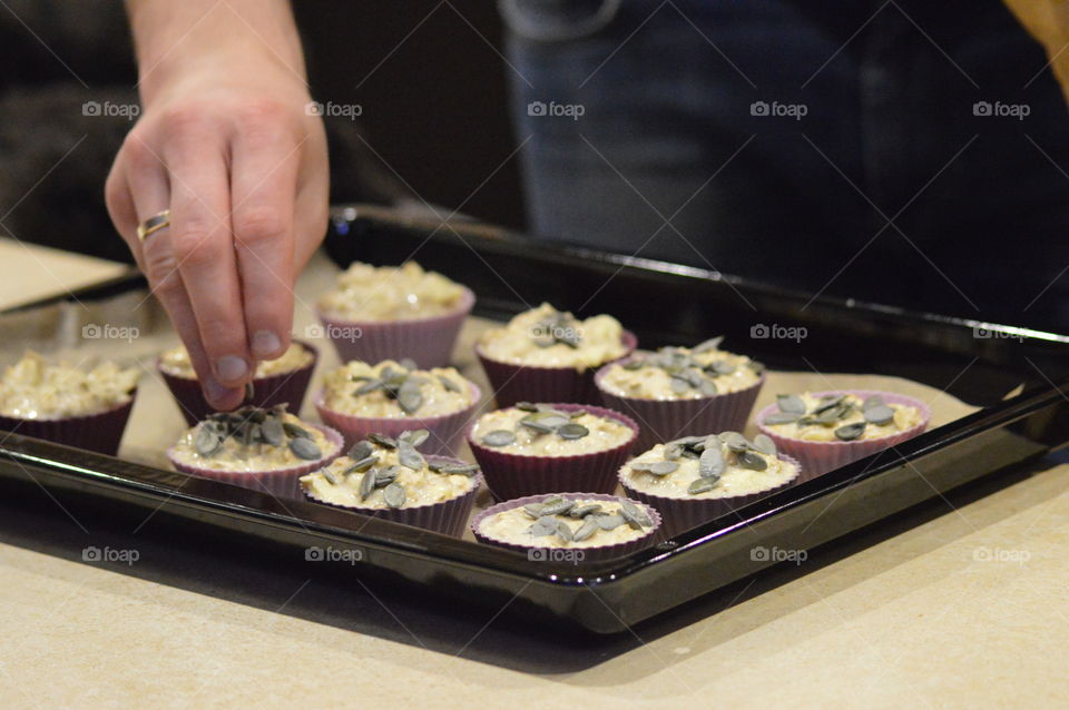 preparing Christmas cookies