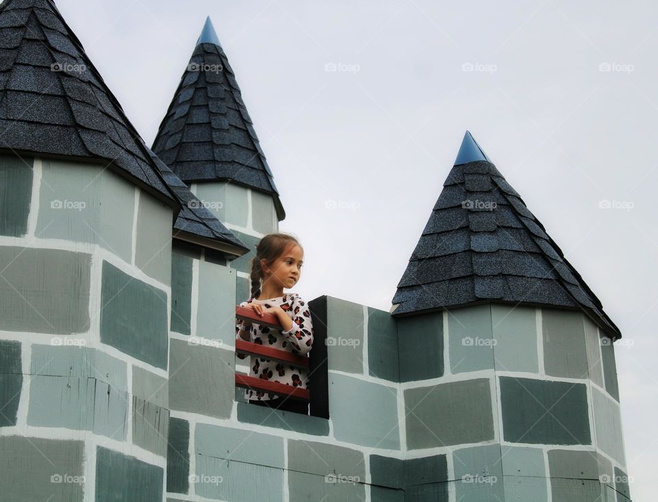 triangle on the castle and Church