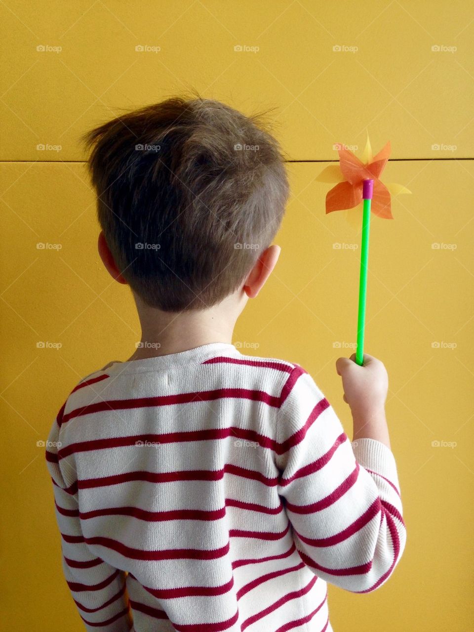 Boy with Pinwheel