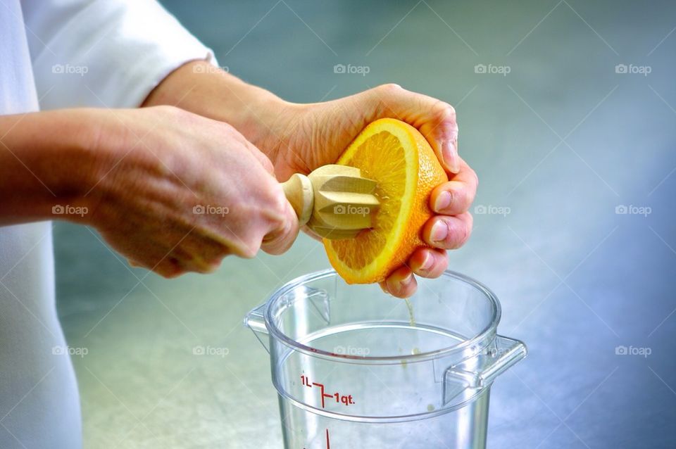 Fresh squeezed orange juice.