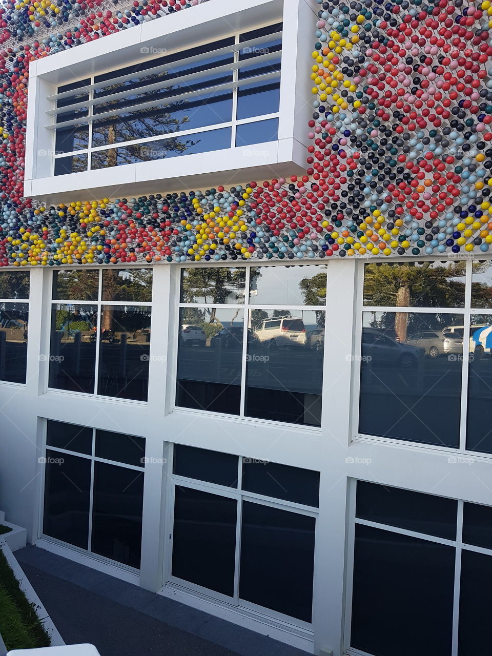 The windows of this amazing artistic building in the Napier City. Just such an eye catching place we just stop and stare.