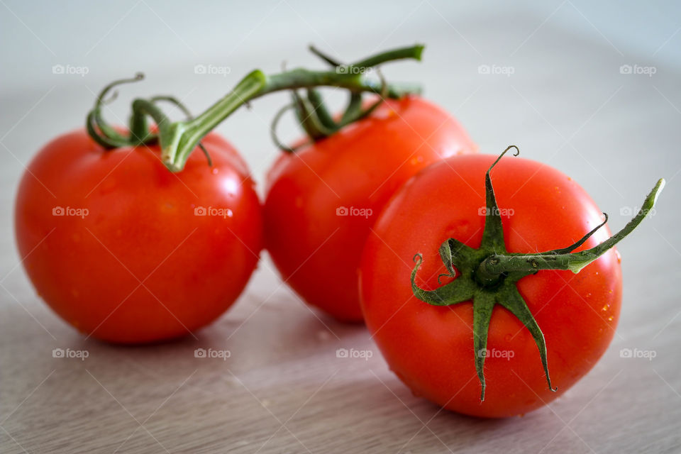 Tomatoes on a vine