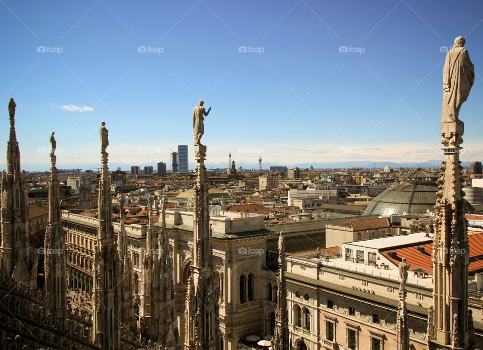Milano, view from Duomo