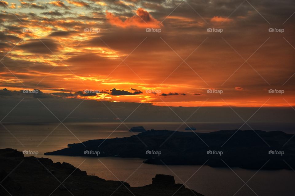 Sunset in Santorini