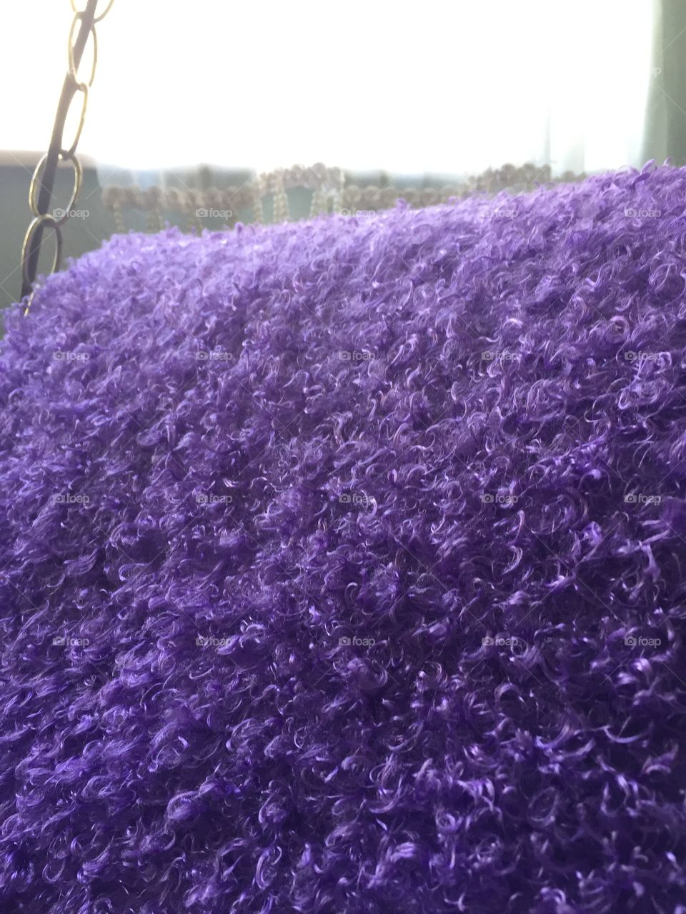 Purple fuzzy blanket