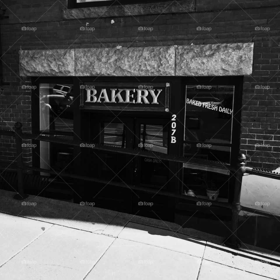 Bakery. Front of a Bakery Store