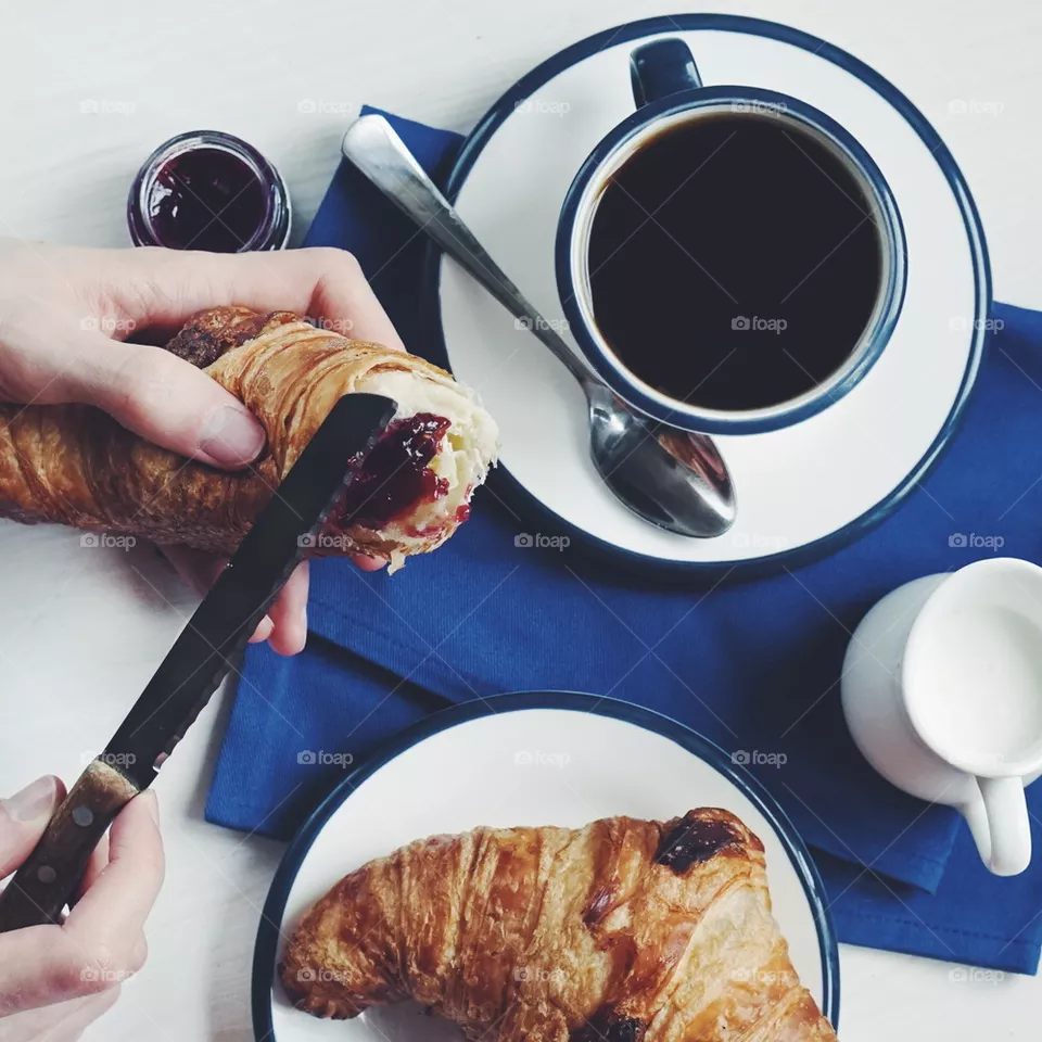 People preparing breakfast