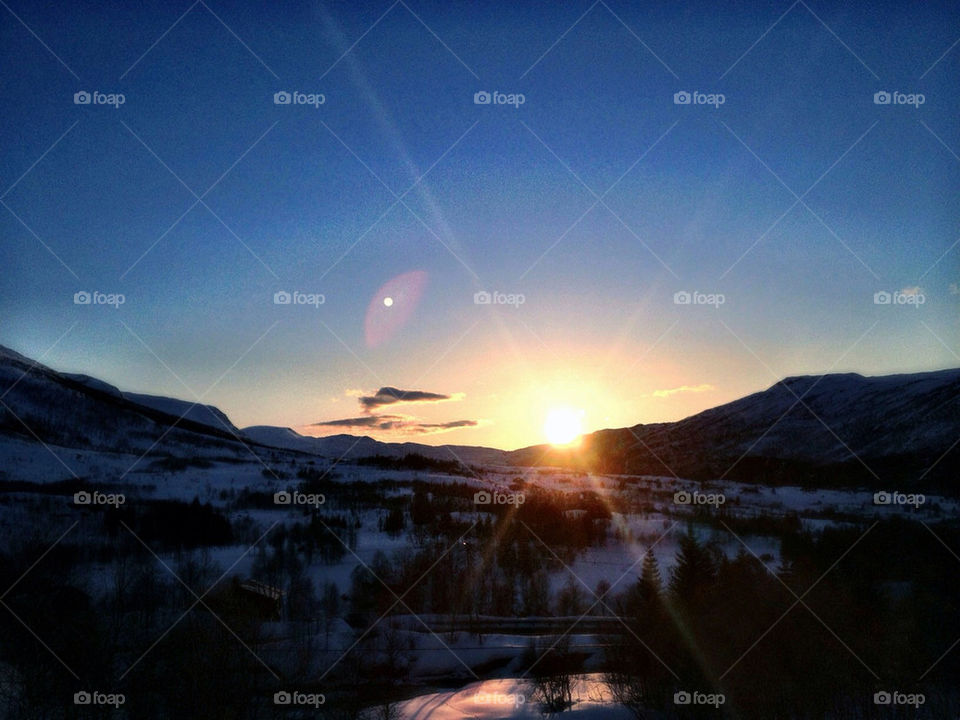 snow norway sky nature by thmzgreen